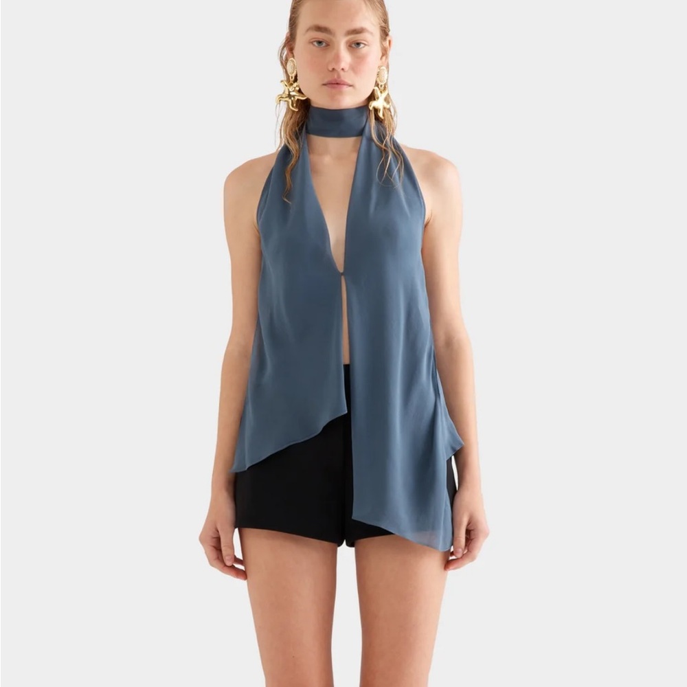 ISO VENROY SILK LAYERED TOP